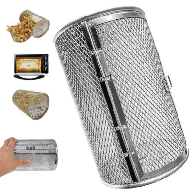 Rotisserie Oven Basket Stainless Steel Grill Roaster Baking Accessory◍