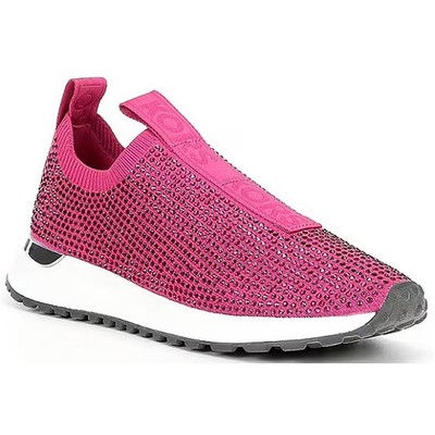 

MICHAEL Michael Kors Bodie Женские жаккардовые вязаные кроссовки без шнуровки с логотипом, Cerise, Bodie Slip On