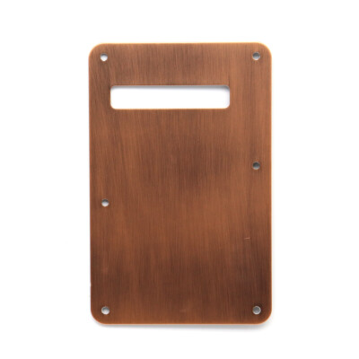 Fit Fender Strat Electric Guitar Vintage Single Hole Metal Back Plate Red Copper
