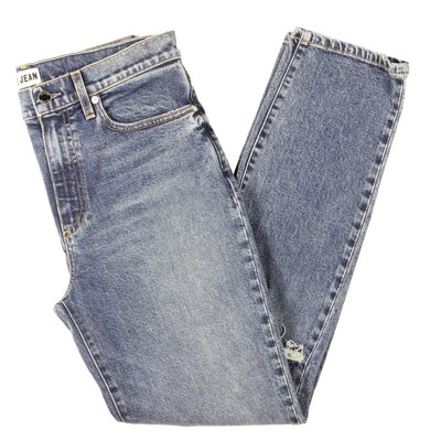 Женские зауженные джинсы прямого кроя Le Jean Vivie Blue Destroyed 30 BHFO 0956