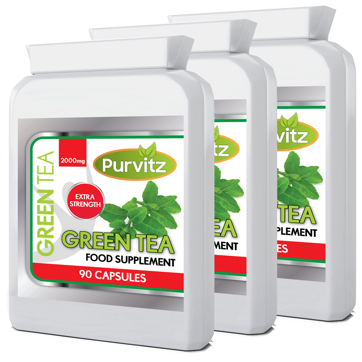 GREEN TEA CAPSULES 2000mg EGCG STRONG SLIMMING WEIGHT LOSS DIET PILLS