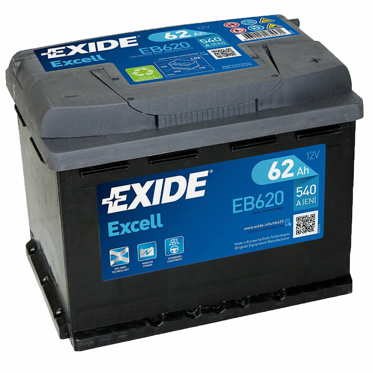 Аккумулятор exide eb620