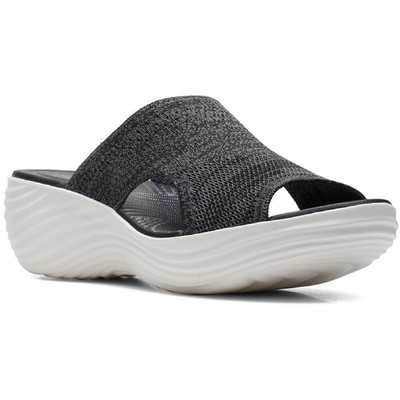 

Женские босоножки на танкетке Cloudsteppers Clarks Marin Coral 11 Medium (B,M) 2443, Черный, Marin Coral