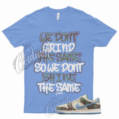 GRIND T Shirt to Match SB Dunk Low Sail Light Blue Cedar UNC Cream Brown Green 1