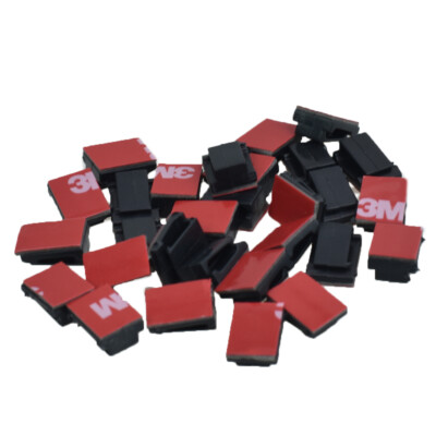 30pcs Car Drop Self-Adhesive Wire Tie Clip Cable Clamp Cord Holder Organizer Kit