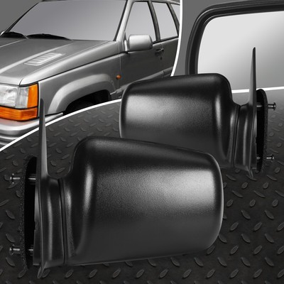 FOR 93-95 JEEP GRAND CHEROKEE PAIR OE STYLE MANUAL ADJUSTMENT SIDE DOOR MIRROR