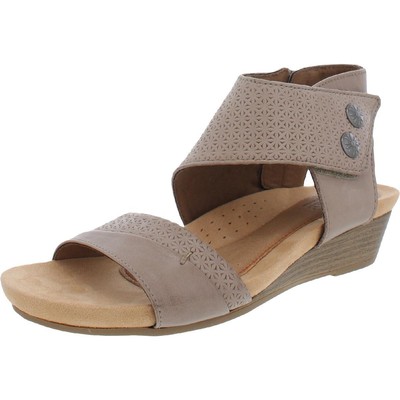 Женские босоножки на танкетке Cobb Hill by Rockport Womens Hollywood, 2 предмета, темно-серые с манжетами, 8245