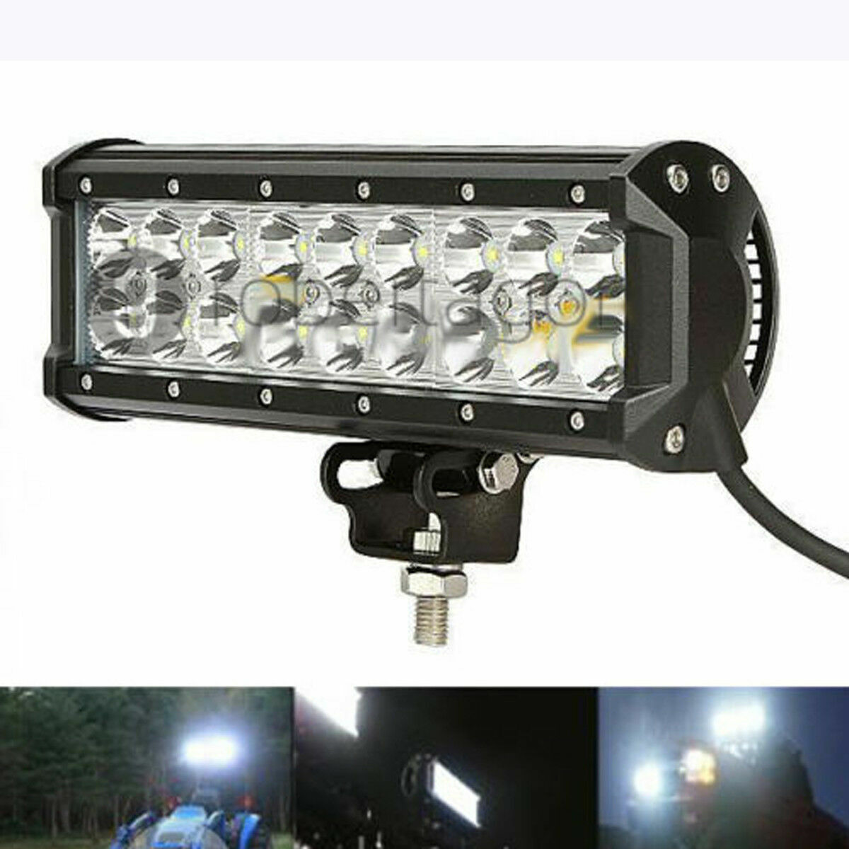 Faro Lampada Supplementare Profondita Auto Fuoristrada 12v 18 Led 54w 6000k awe