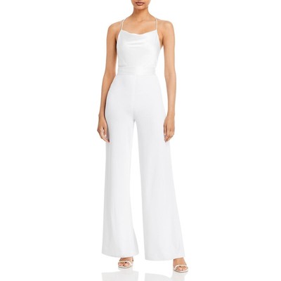 

Женский атласный комбинезон цвета примулы Alice and Olivia Evening  BHFO 3183, Off white