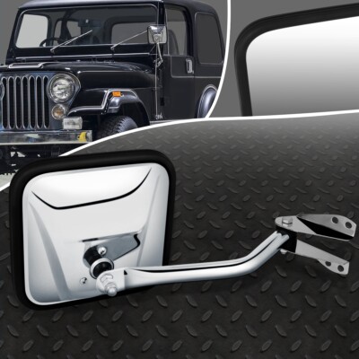 ДЛЯ 60-83 JEEP CJ5 CJ6 CJ7 OE STYLE РУЧНОЕ ЗЕРКАЛО ЗАДНЕГО ВИДА С ПРАВОЙ СТОРОНЫ В СБОРЕ
