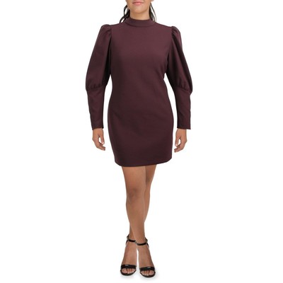 

Женское красное вязаное короткое мини-платье Nicole Miller  BHFO 5579, Wine