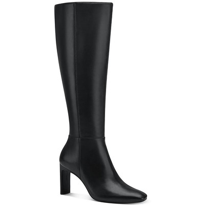 

Alfani Женские кожаные высокие сапоги до колена на молнии Tristanne BHFO 5290, Black leather, Tristanne