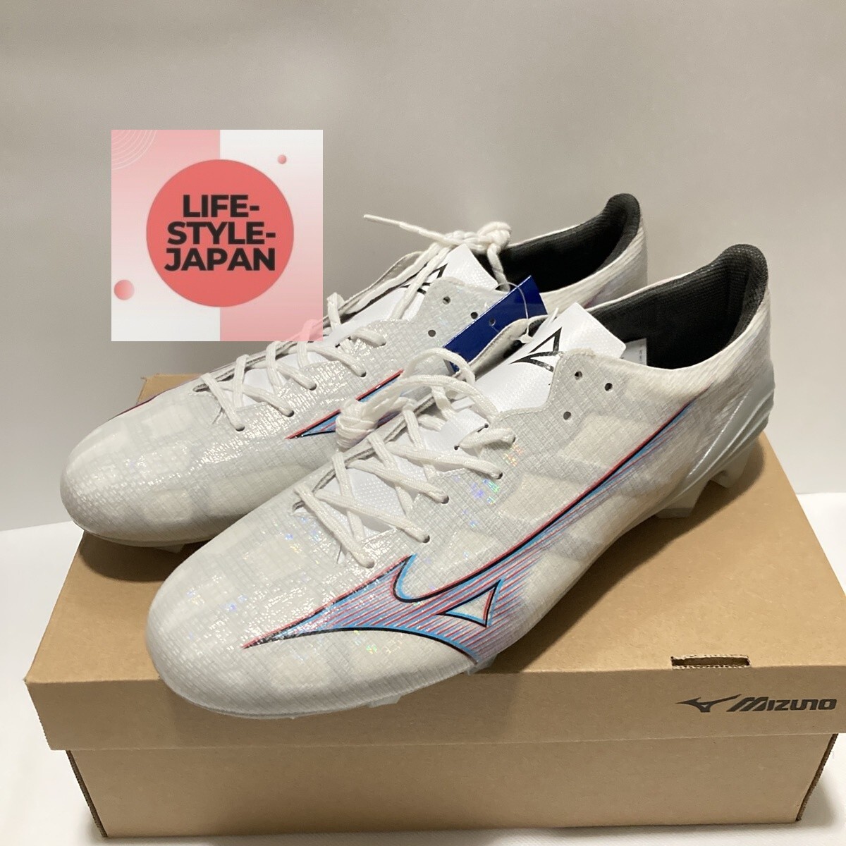 MIZUNO Alpha PRO P1GA2364 09 White x Ignition Red x Blue