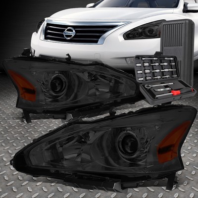 ДЛЯ 13-15 NISSAN ALTIMA СЕДАН ДЫМЧАТО-ЯНТАРНЫЙ УГЛОВОЙ ПРОЕКТОР ФАР + НАБОР ИНСТРУМЕНТОВ