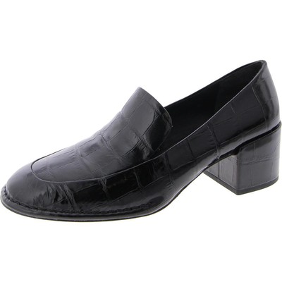 Черные кожаные мокасины Vince Womens Millie на среднем каблуке 9,5 (B,M) BHFO 7976