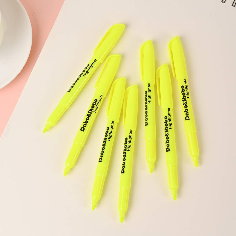 Yellow Highlighter, 60 Pack -Bright Color, Chisel Tip, for Adults Kids Highlight