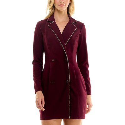 Speechless Womens Purple Mini Cocktail And Party Dress Juniors S BHFO 9441