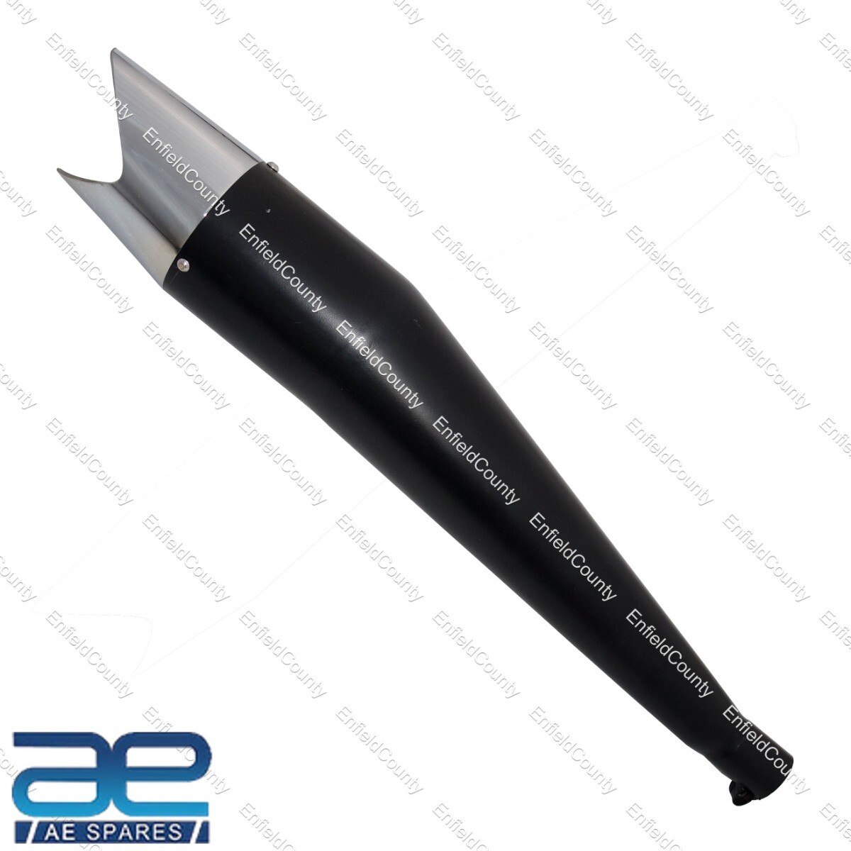 Dolphin Silencer Black & Chrome For Royal Enfield Classic 350 