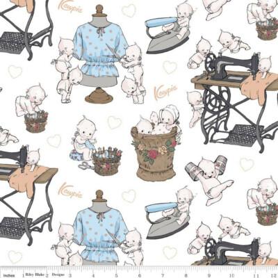 $7 Per Yard SEW KEWPIE Main Cloud Quilt Fabric by Riley Blake