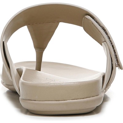 Naturalizer Womens Genn-Twirl Taupe Flat Slide Sandals 10 Medium (B,M) BHFO 2277