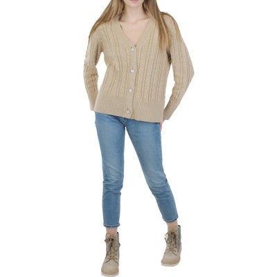 

Женский вязаный многослойный кардиган Anne Klein, куртка-свитер BHFO 6809, Latte heather