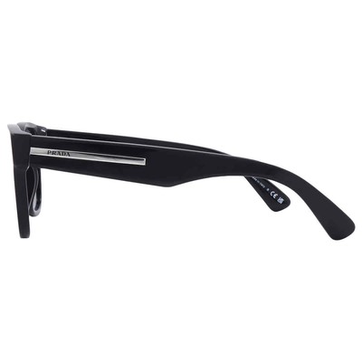 Pre-owned Prada Grey Square Men's Sunglasses Pr A04s 16k07t 52 Pr A04s 16k07t 52 In Gray