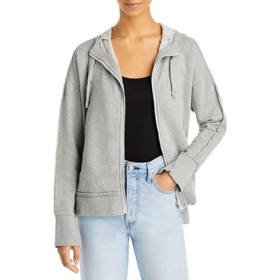 

FP Movement by Free People Женский серый махровый свитер с капюшоном большого размера  BHFO 5075, Heather grey