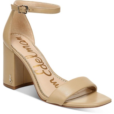 

Женские кожаные туфли-лодочки Sam Edelman Daniella, модельные сандалии, обувь BHFO 7401, Beige leather, Daniella