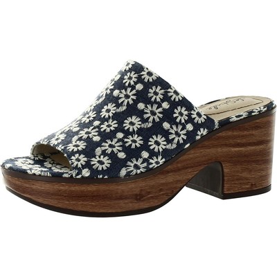 Женские эспадрильи LifeStride Paradise Blue Slide шириной 7 см (C, D, W) BHFO 1139