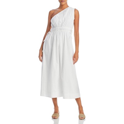 Faithfull the Brand Womens La Ora White Cotton Mid-Calf Midi Dress M BHFO 7530