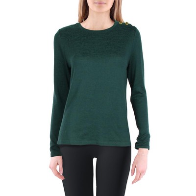 

Женские джинсы Anne Klein, зеленый вязаный пуловер с боковыми разрезами, свитер, топ  BHFO 0802, Ponderosa pine