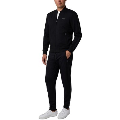 Мужская легкая спортивная куртка Jefferson с логотипом DKNY Mens Jefferson Black Stretch S BHFO 6640