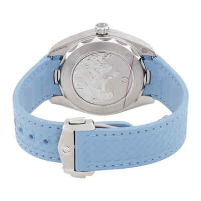 Pre-owned Omega Seamaster Auto Chronometer Blue Dial Watch 220.12.41.21.03.008