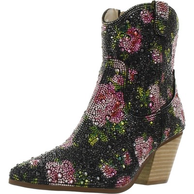 Женские ботильоны Betsey Johnson DIVAF черного цвета, размер 5,5, средний (B,M), BHFO 0486