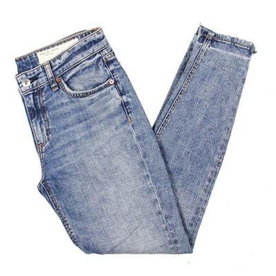 

Женские синие джинсы скинни со средней посадкой до щиколотки Rag - Bone  BHFO 1734, Norwalk, Cate