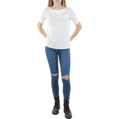 Женский летний белый пуловер с люверсами Calvin Klein, с блестками, XL BHFO 4062