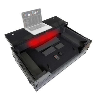 ProX XS-XDJAZ WLTBL LED Flight Case for XDJ-AZ Controller Black w Laptop Stan...