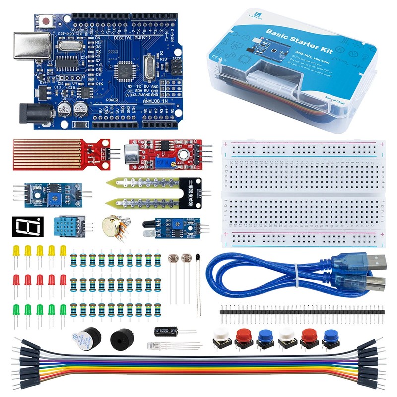 Basic Starter Kit for Arduino Uno R3 Projects Electronic Components