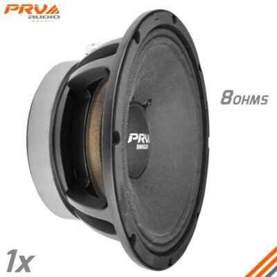 1x PRV Audio 8MR600X PRO Audio Midrange 8'' Speakers 600w 8 Ohms 98dB X Series