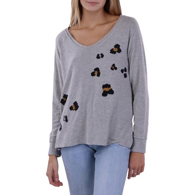 

Anthropologie Maronie Женская рубашка-свитер с длинными рукавами и принтом BHFO 0573