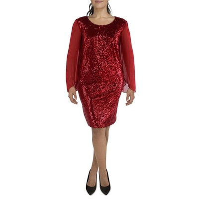 Женское вечернее платье для коктейлей и вечеринок с блестками Connected Apparel Plus BHFO 7261