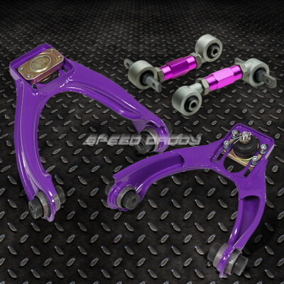 ПОДВЕСКА С РЕГУЛИРУЕМЫМ РАЗВАЛОМ 4P СПЕРЕДИ И СЗАДИ ДЛЯ 96-00 CIVIC EM1 / EJ6-8 ФИОЛЕТОВОГО ЦВЕТА