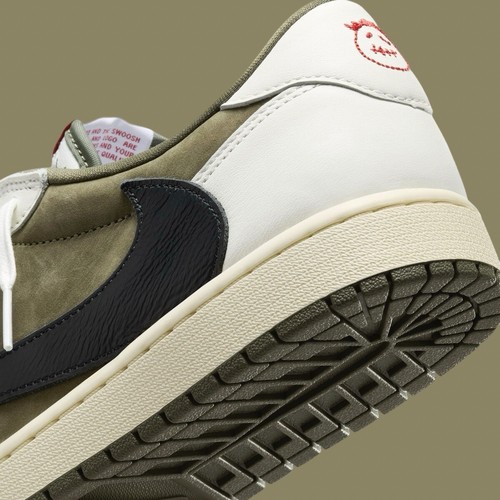 JORDAN TRAVIS SCOTT X AIR JORDAN 1 LOW OG MEDIUM OLIVE/BLACK/SAIL MEN’S 11.5 DM7866-200