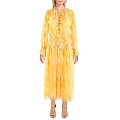 

Женское желтое длинное дневное макси-платье Beulah  BHFO 5462, Желтый