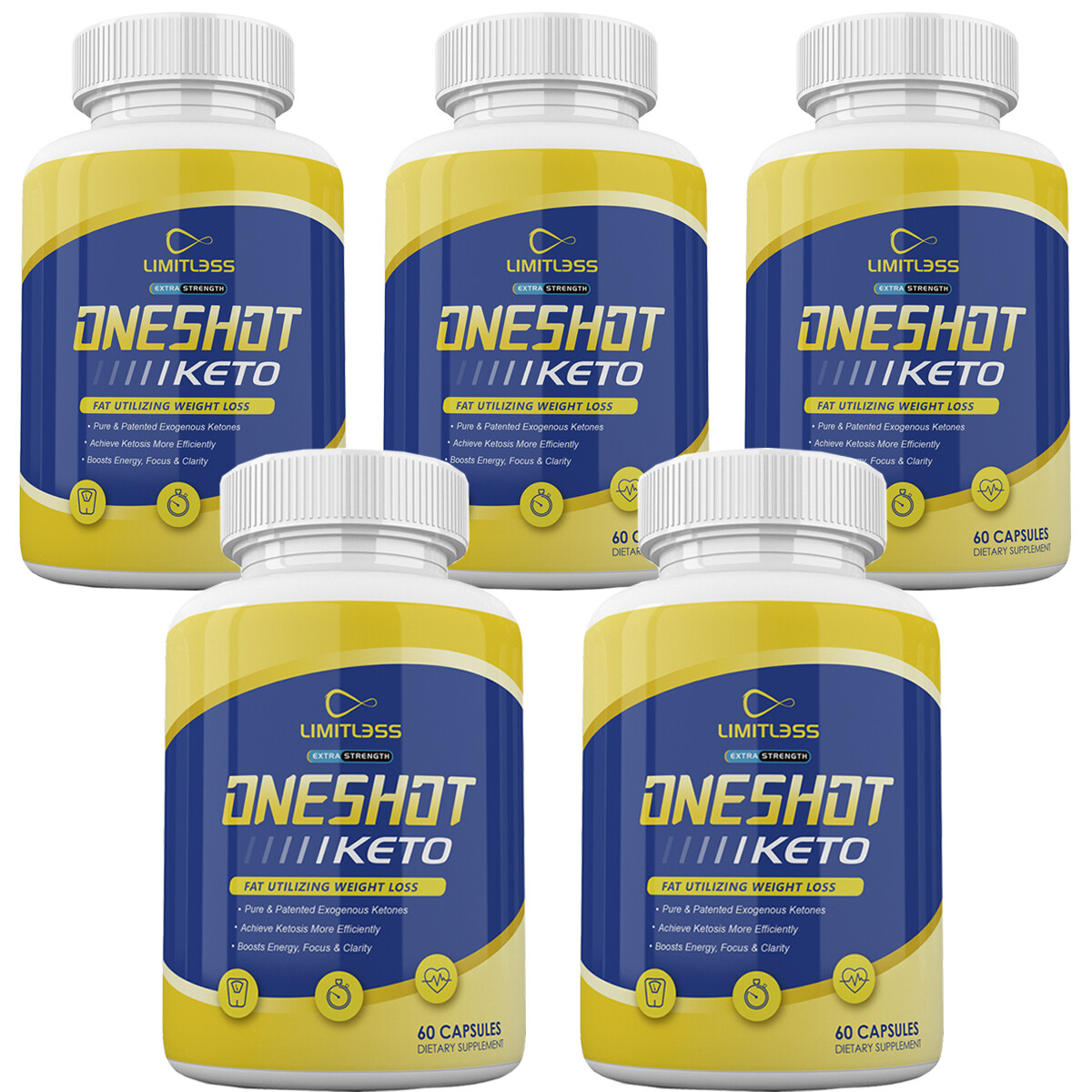 One Shot Keto Pills Limitless Oneshot Keto Capsules 5 Month Supply