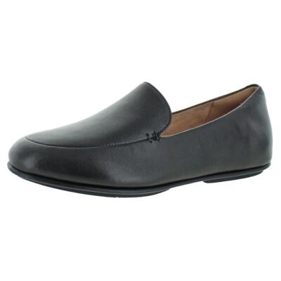

Черные кожаные лоферы Fitflop Lena 7.5 Medium (B,M) BHFO 7162, All black