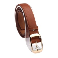 Womens Leather Alloy Pin Buckle Waistband Waist  Ladies Casual Jeans Belts