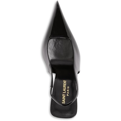 Pre-owned Saint Laurent Womens Paloma Patent Leather Pointed Toe Dressy Pumps Bhfo 7876 In Black