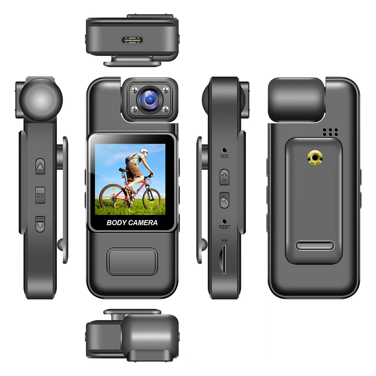 4K WiFi Camera 1080P DVR Video Audio Recorded IR Night Camcorder Police Body Cam