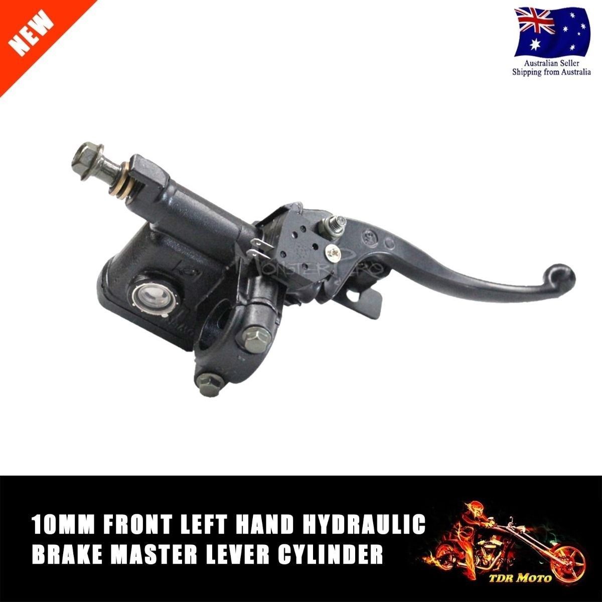 10mm Front Left Hand Master cylinder Brake Lever for 50cc quad ATV Dirt